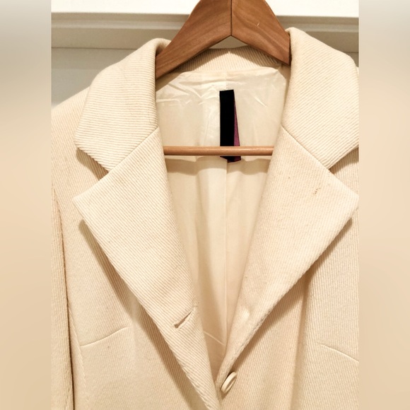 Women’s wool blend long fall/winter jacket - Picture 3 of 5